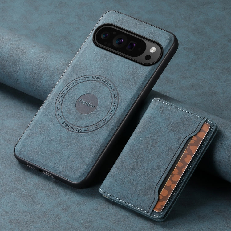For Google Pixel 9 Pro Denior D13 Retro Texture Leather MagSafe Card Bag Phone Case