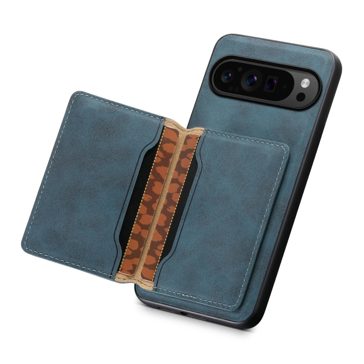 For Google Pixel 9 Pro Denior D13 Retro Texture Leather MagSafe Card Bag Phone Case