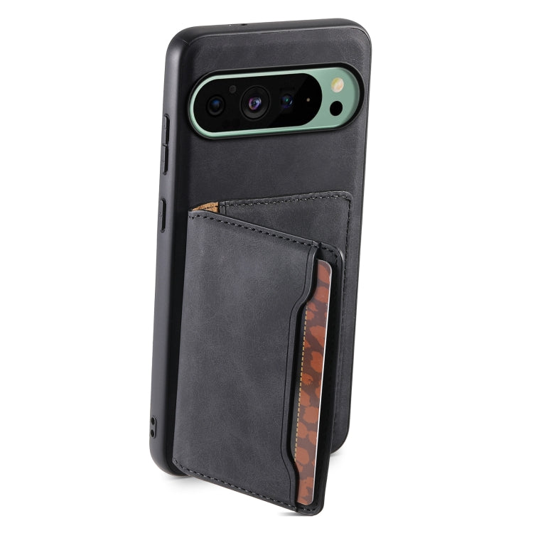 For Google Pixel 9 Denior D13 Retro Texture Leather MagSafe Card Bag Phone Case