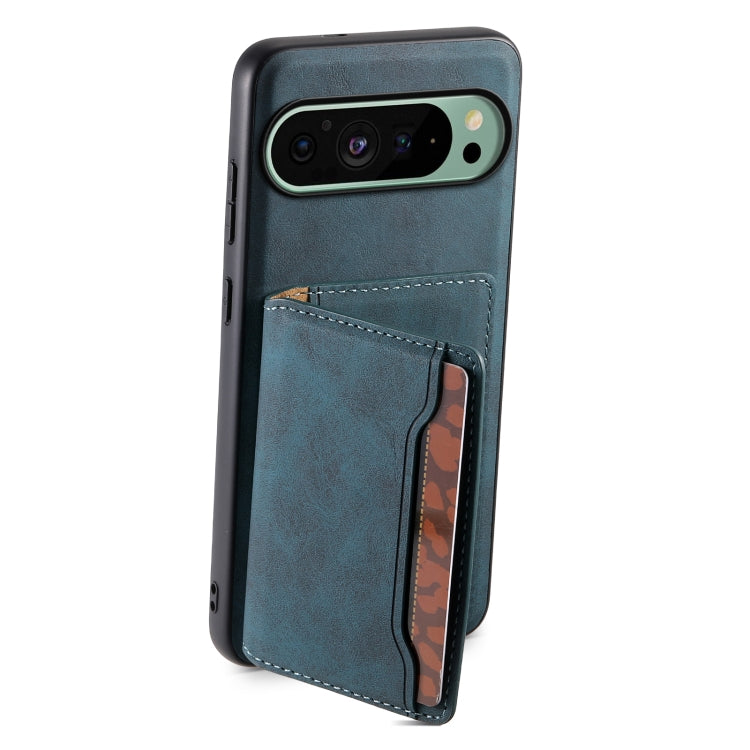 For Google Pixel 9 Denior D13 Retro Texture Leather MagSafe Card Bag Phone Case
