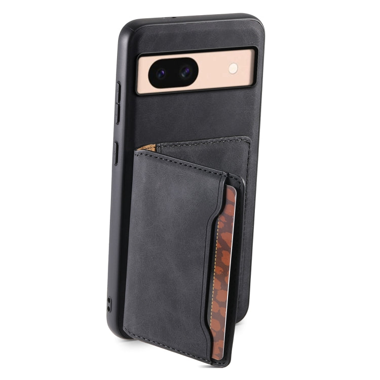 For Google Pixel 8a Denior D13 Retro Texture Leather MagSafe Card Bag Phone Case