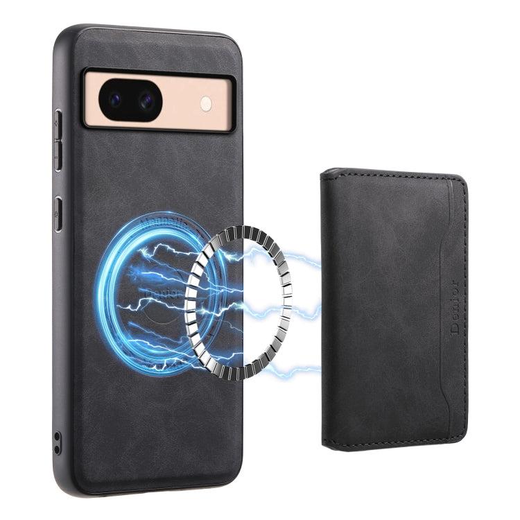 For Google Pixel 8a Denior D13 Retro Texture Leather MagSafe Card Bag Phone Case