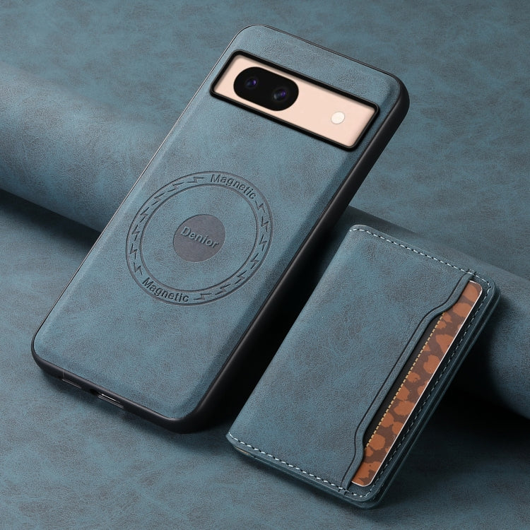 For Google Pixel 8a Denior D13 Retro Texture Leather MagSafe Card Bag Phone Case