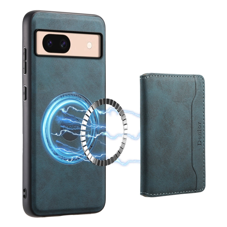 For Google Pixel 8a Denior D13 Retro Texture Leather MagSafe Card Bag Phone Case