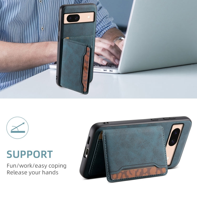 For Google Pixel 8a Denior D13 Retro Texture Leather MagSafe Card Bag Phone Case