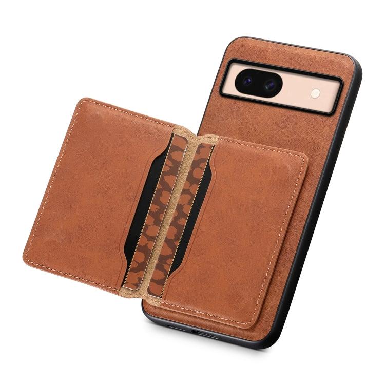 For Google Pixel 8a Denior D13 Retro Texture Leather MagSafe Card Bag Phone Case