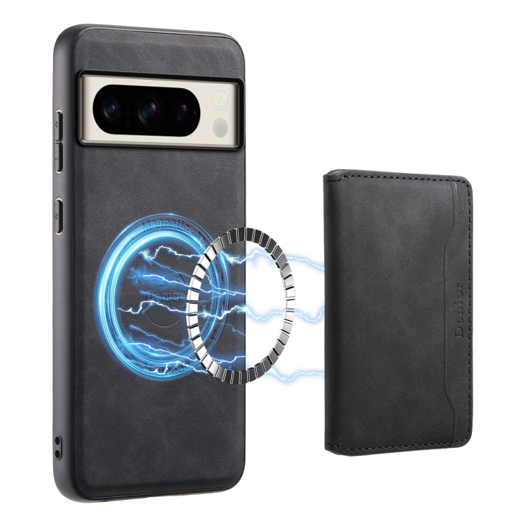 For Google Pixel 8 Pro Denior D13 Retro Texture Leather MagSafe Card Bag Phone Case