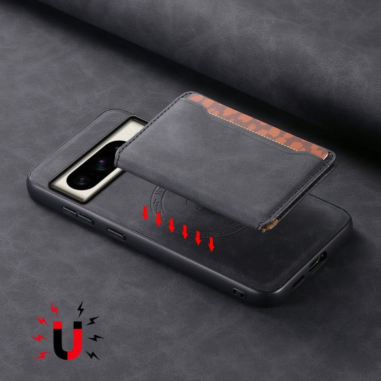 For Google Pixel 8 Pro Denior D13 Retro Texture Leather MagSafe Card Bag Phone Case