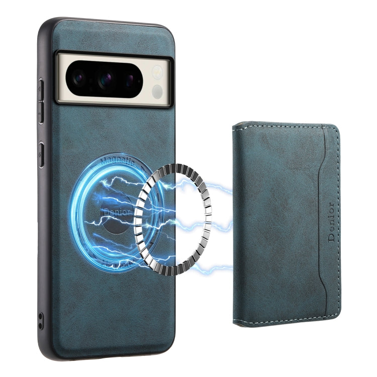 For Google Pixel 8 Pro Denior D13 Retro Texture Leather MagSafe Card Bag Phone Case