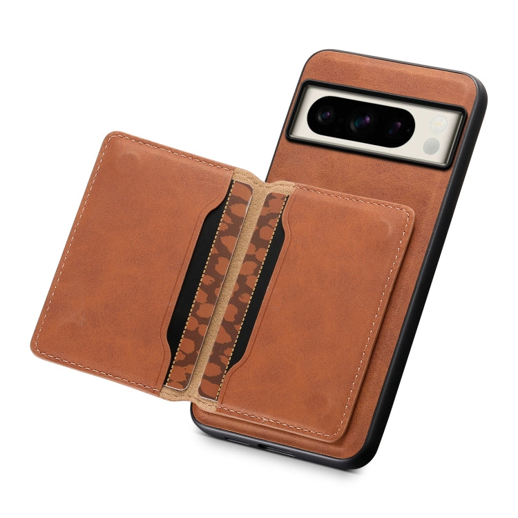 For Google Pixel 8 Pro Denior D13 Retro Texture Leather MagSafe Card Bag Phone Case