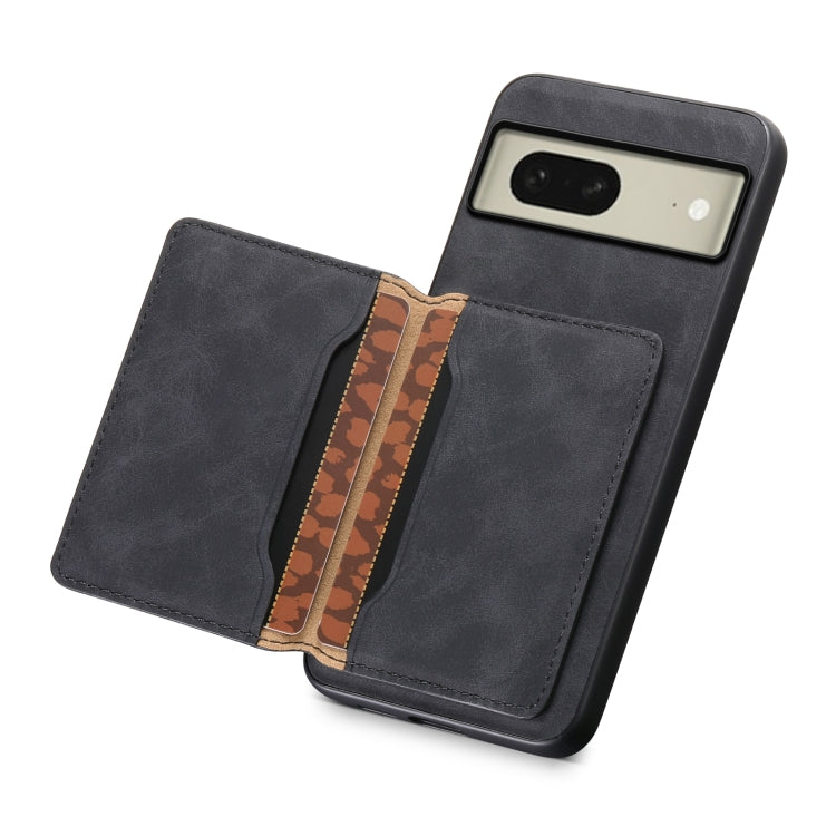 For Google Pixel 8 Denior D13 Retro Texture Leather MagSafe Card Bag Phone Case