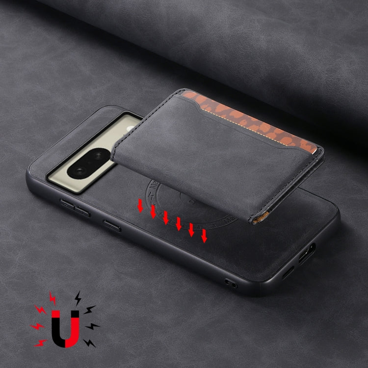 For Google Pixel 8 Denior D13 Retro Texture Leather MagSafe Card Bag Phone Case