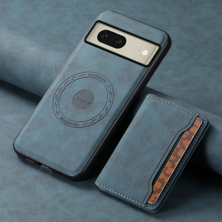 For Google Pixel 8 Denior D13 Retro Texture Leather MagSafe Card Bag Phone Case