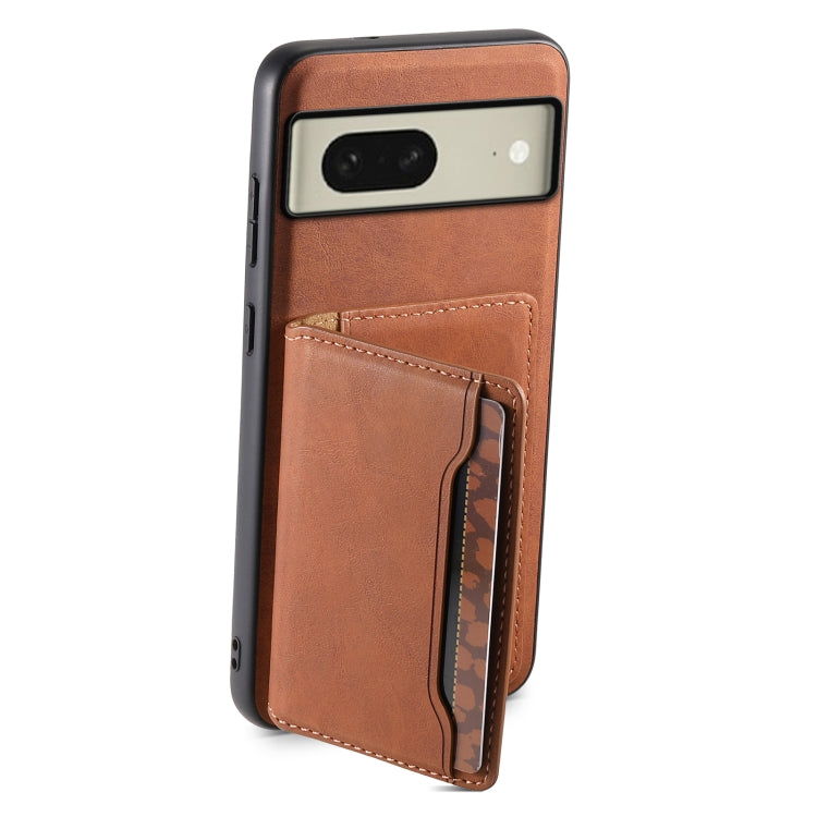 For Google Pixel 8 Denior D13 Retro Texture Leather MagSafe Card Bag Phone Case