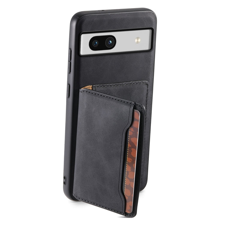 For Google Pixel 7a Denior D13 Retro Texture Leather MagSafe Card Bag Phone Case