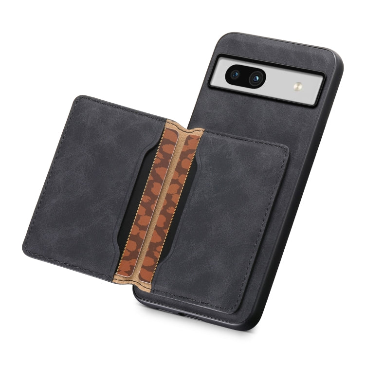 For Google Pixel 7a Denior D13 Retro Texture Leather MagSafe Card Bag Phone Case