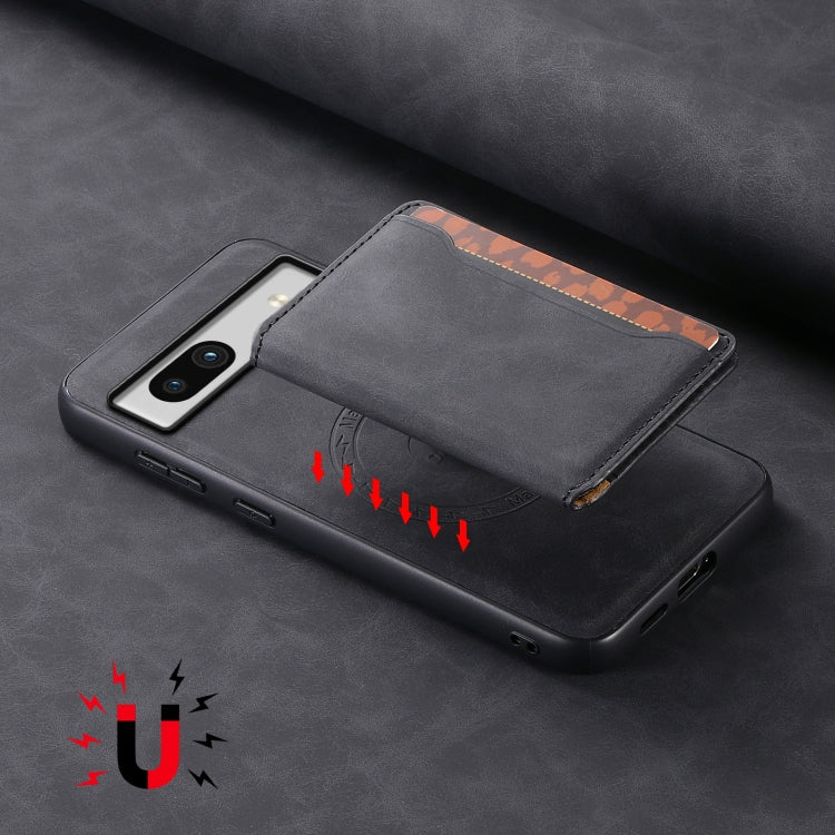 For Google Pixel 7a Denior D13 Retro Texture Leather MagSafe Card Bag Phone Case