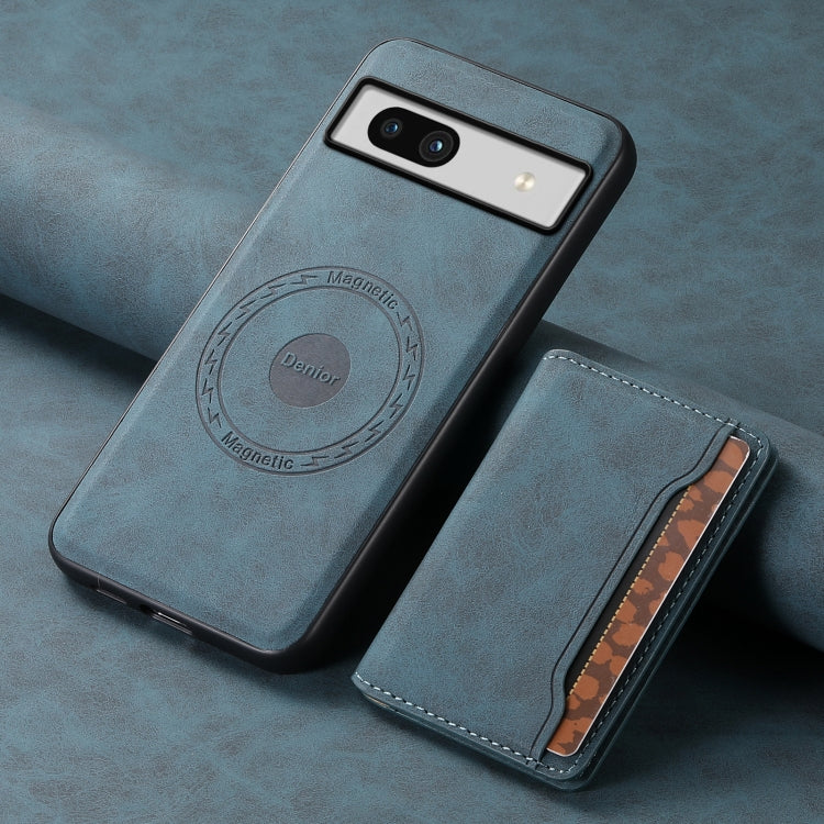 For Google Pixel 7a Denior D13 Retro Texture Leather MagSafe Card Bag Phone Case