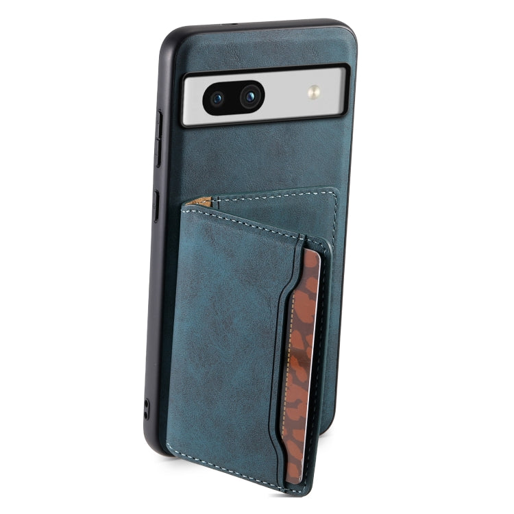 For Google Pixel 7a Denior D13 Retro Texture Leather MagSafe Card Bag Phone Case
