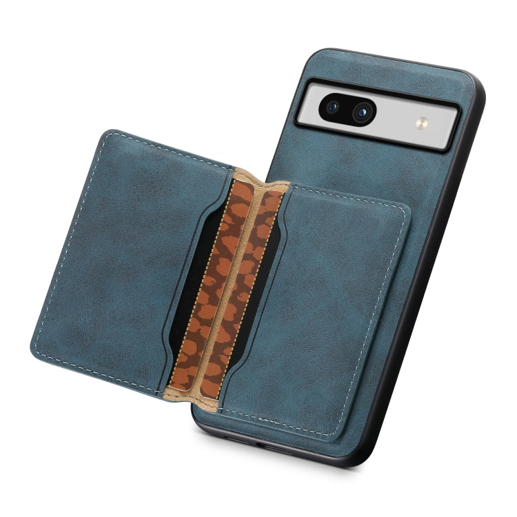 For Google Pixel 7a Denior D13 Retro Texture Leather MagSafe Card Bag Phone Case