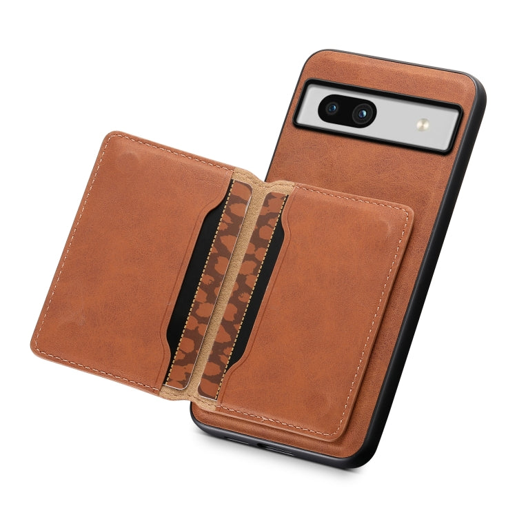For Google Pixel 7a Denior D13 Retro Texture Leather MagSafe Card Bag Phone Case
