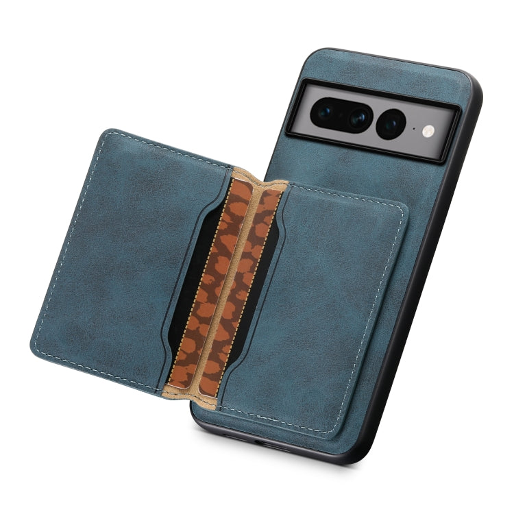 For Google Pixel 7 Pro 5G Denior D13 Retro Texture Leather MagSafe Card Bag Phone Case