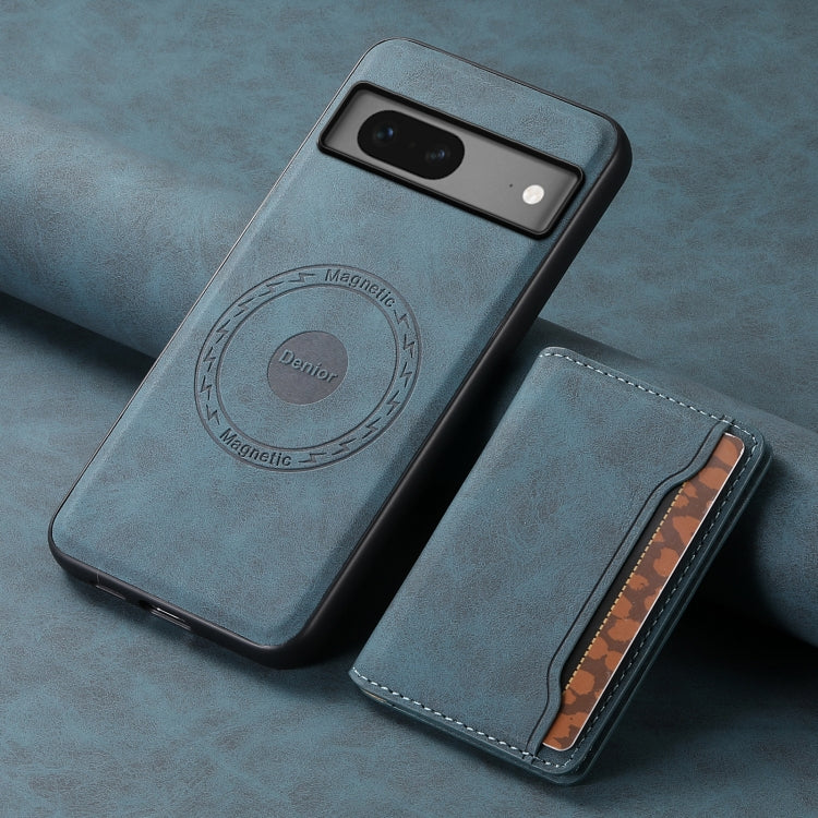 For Google Pixel 7 5G Denior D13 Retro Texture Leather MagSafe Card Bag Phone Case