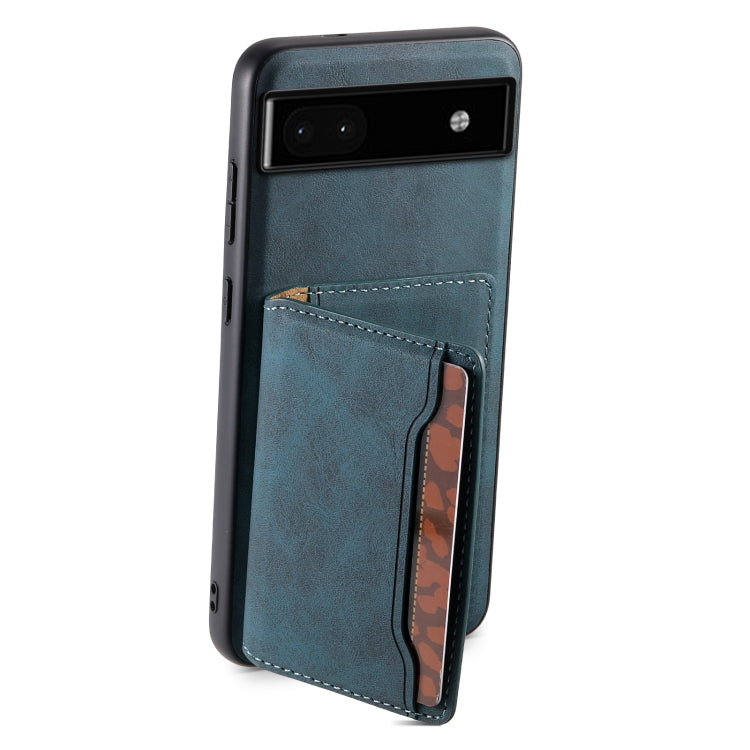 For Google Pixel 6a Denior D13 Retro Texture Leather MagSafe Card Bag Phone Case
