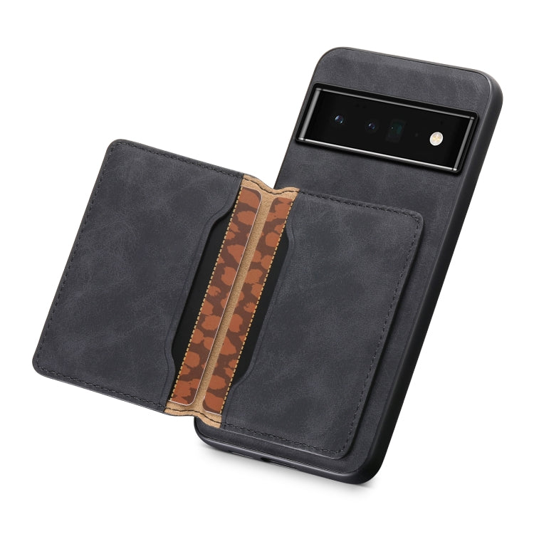 For Google Pixel 6 Pro Denior D13 Retro Texture Leather MagSafe Card Bag Phone Case