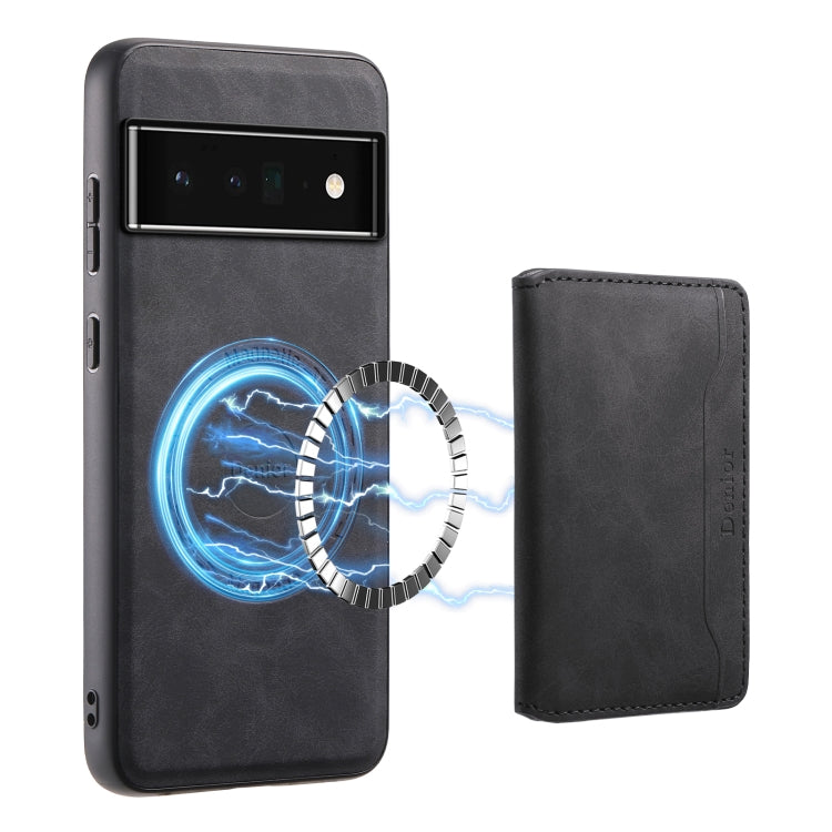For Google Pixel 6 Pro Denior D13 Retro Texture Leather MagSafe Card Bag Phone Case