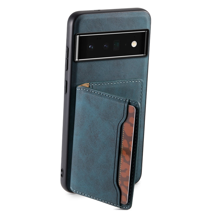 For Google Pixel 6 Pro Denior D13 Retro Texture Leather MagSafe Card Bag Phone Case