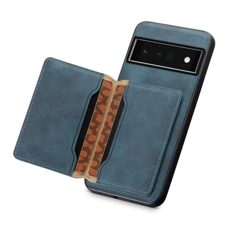 For Google Pixel 6 Pro Denior D13 Retro Texture Leather MagSafe Card Bag Phone Case