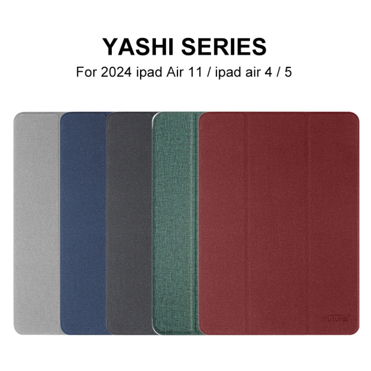 For iPad Pro 11 2025 / 2024 Mutural YASHI Series Tablet Leather Smart Case