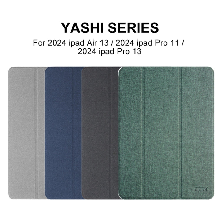 For iPad Pro 11 2025 / 2024 Mutural YASHI Series Tablet Leather Smart Case