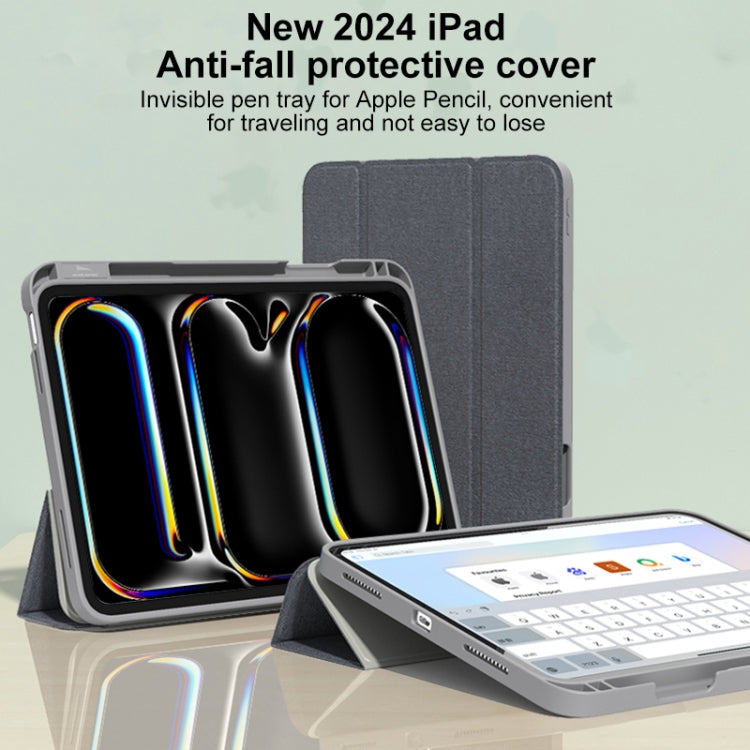 For iPad Pro 11 2025 / 2024 Mutural YASHI Series Tablet Leather Smart Case