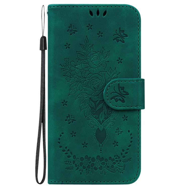 For iPhone Air Butterfly Rose Embossed Leather Phone Case