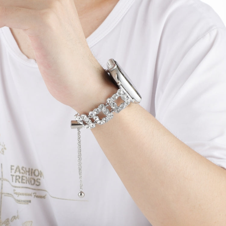 For Apple Watch 42mm Rhinestone Metal Bracelet Watch Band