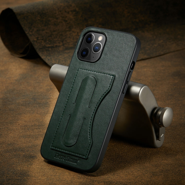 For iPhone 12 mini Fierre Shann Full Coverage Protective Leather Case with Holder & Card Slot