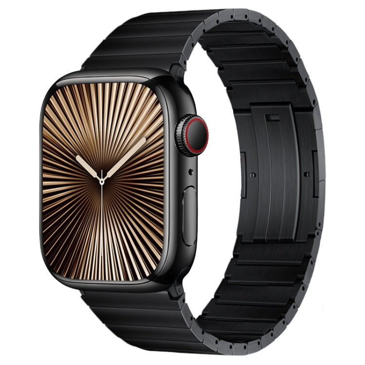 For Apple Watch Series 10 46mm PG60 Single Bead Bamboo Joint Titanium Metal Watch Band