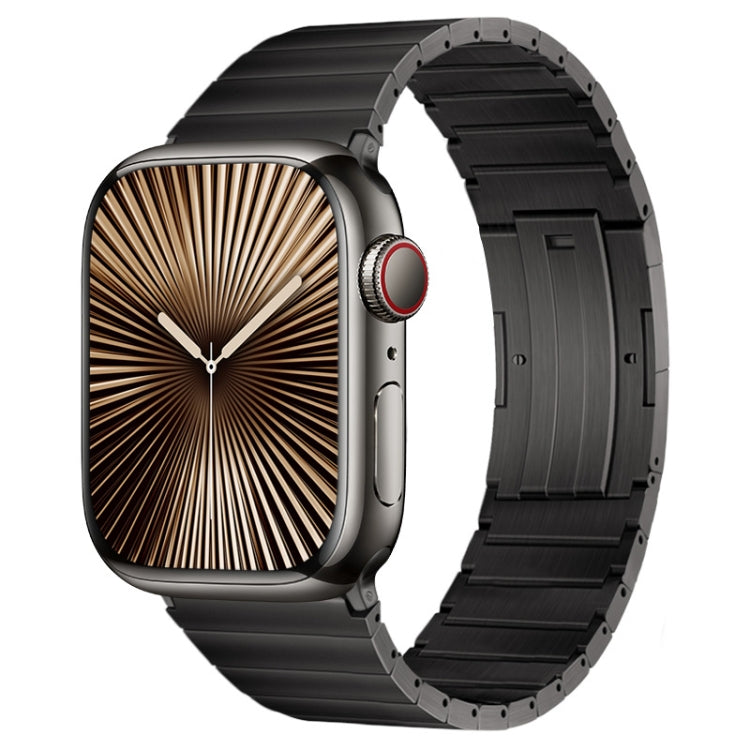 For Apple Watch Series 10 46mm PG60 Single Bead Bamboo Joint Titanium Metal Watch Band
