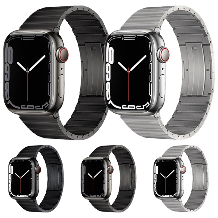 For Apple Watch 38mm PG60 Single Bead Bamboo Joint Titanium Metal Watch Band