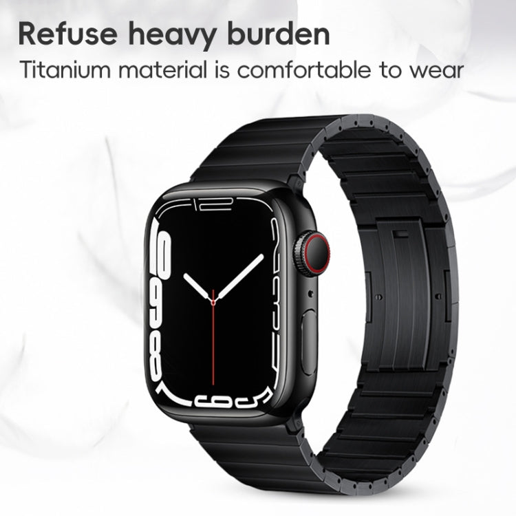 For Apple Watch Series 3 38mm PG60 Single Bead Bamboo Joint Titanium Metal Watch Band