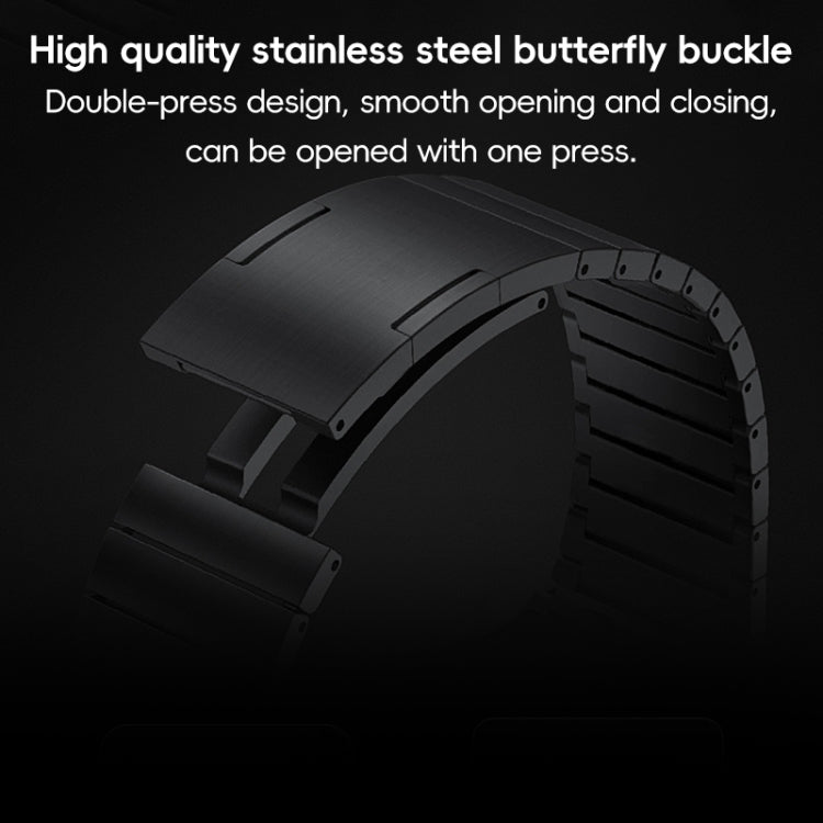 For Apple Watch Ultra 2 49mm PG60 Single Bead Bamboo Joint Titanium Metal Watch Band