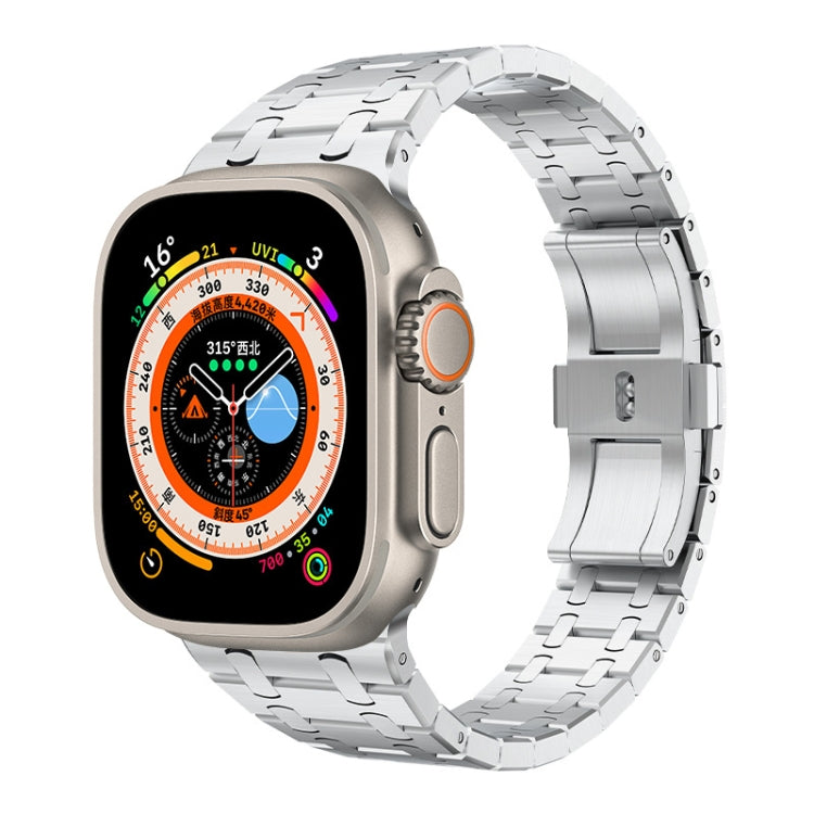 For Apple Watch Ultra 2 49mm PG94 Dual-link Modified Stainless Steel Watch Band