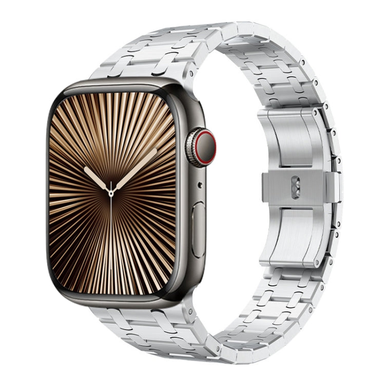 For Apple Watch Series 10 42mm PG94 Dual-link Modified Stainless Steel Watch Band