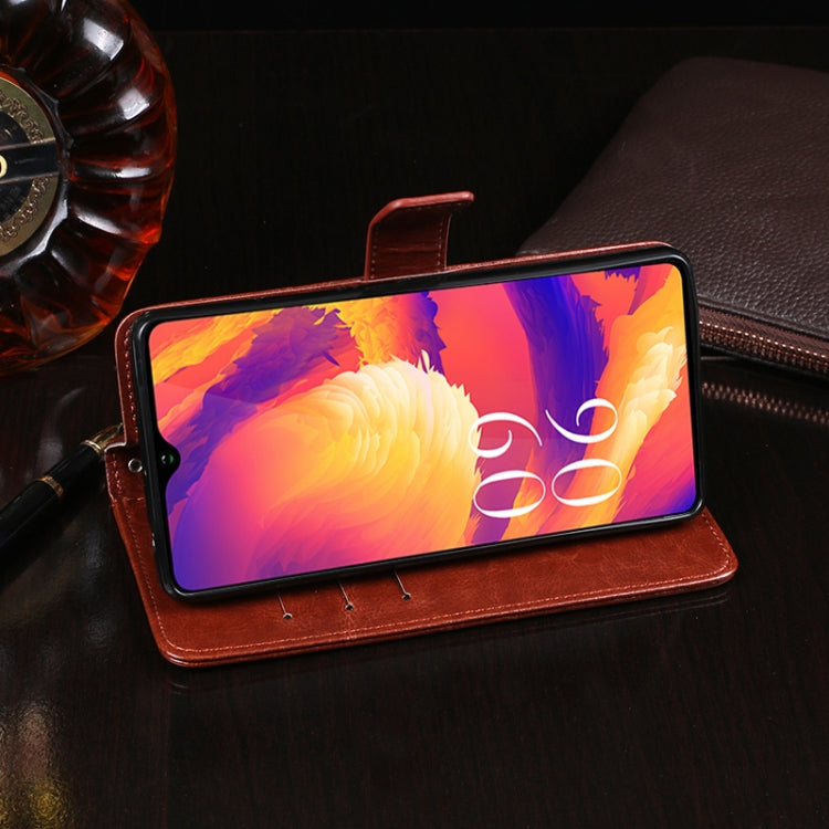 For Elephone E10 idewei Crazy Horse Texture Horizontal Flip Leather Case with Holder & Card Slots & Wallet