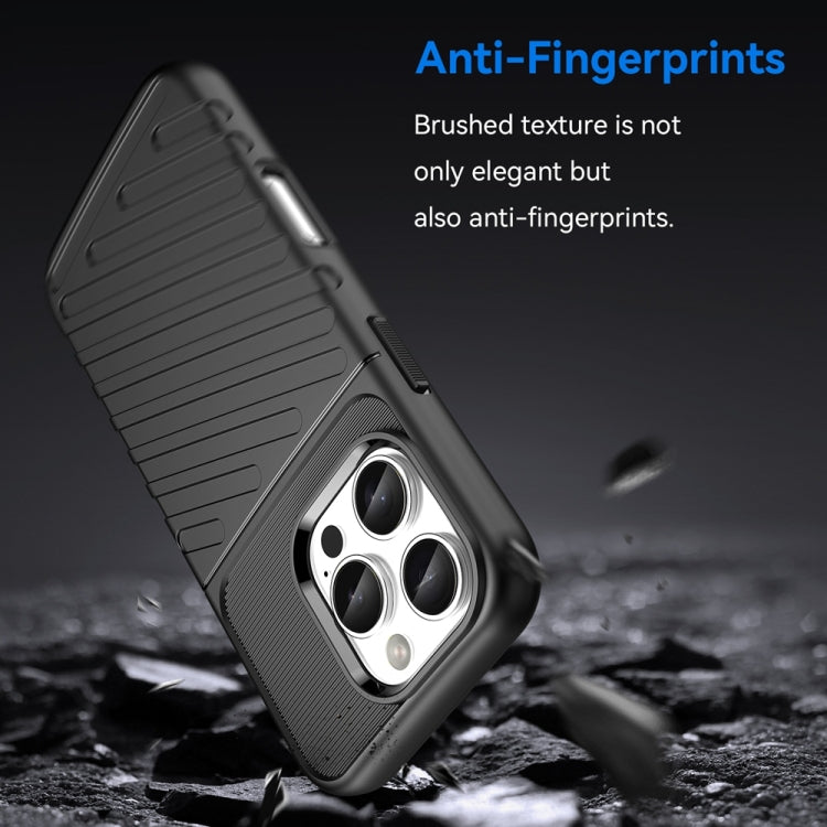 For iPhone 16 Pro Thunderbolt Shockproof Soft TPU Phone Case
