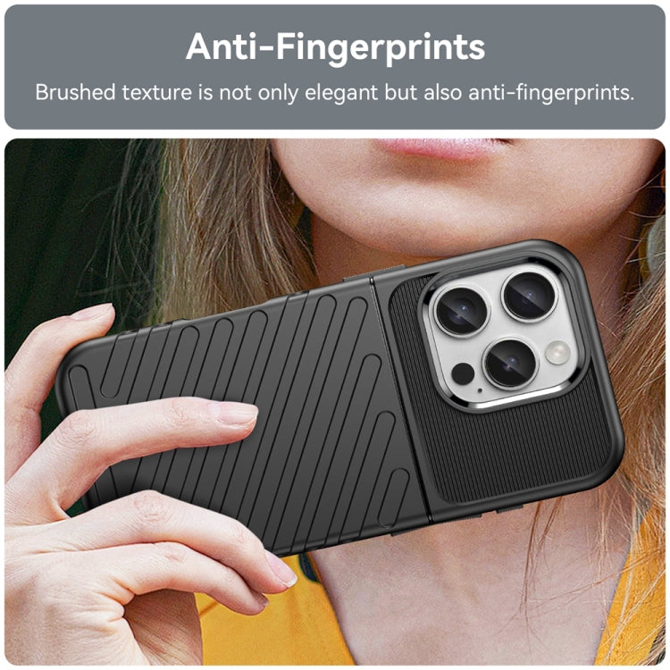 For iPhone 16 Pro Thunderbolt Shockproof Soft TPU Phone Case