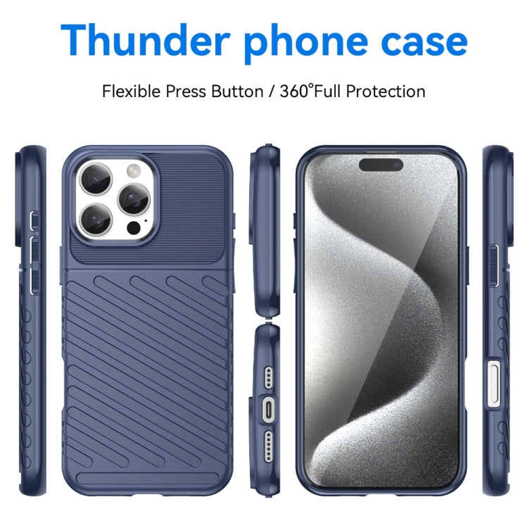 For iPhone 16 Pro Max Thunderbolt Shockproof Soft TPU Phone Case