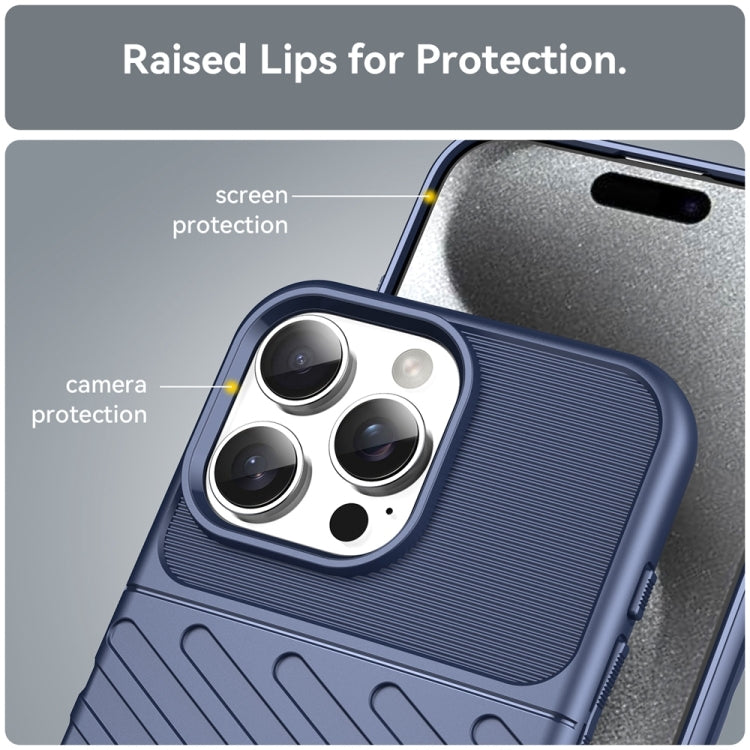 For iPhone 16 Pro Max Thunderbolt Shockproof Soft TPU Phone Case